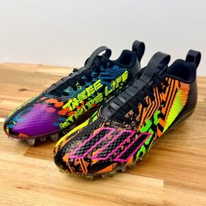Kids Adidas Adizero Football Cleats Multi Color Graphic Size 3 1/2